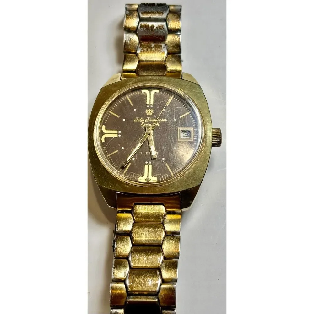 Vintage 1970s Jules Jürgensen 17-Jewel Mechanical Watch
